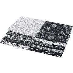 25 Options- 100% Cotton Quilting Fabric Bundles 10pcs Fat Quarters 18”x21”-Mediu