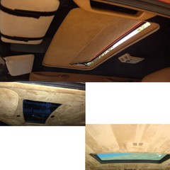 Grey Headliner Fabric Auto Suede Ceiling Material Upholstery Renovation 108″X60″