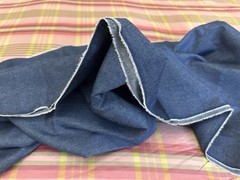 4 YARDS USA MADE INDIGO DENIM 26” Wide 100% COTTON FABRIC Made On A Vintage Loom