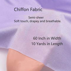 10 Yard White Chiffon Fabric Sheer Draping for Wedding Tulle Voile Material Arbo