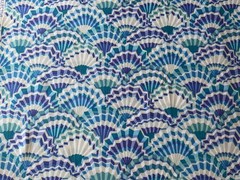 Kaffe Fassett. 6 Fat Quarters in shades of Blue. New, all are Beautiful.