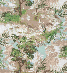 THIBAUT CURTAIN FABRIC DESIGN Lincoln Toile 1.7 METRES BLUSH LINEN BLEND