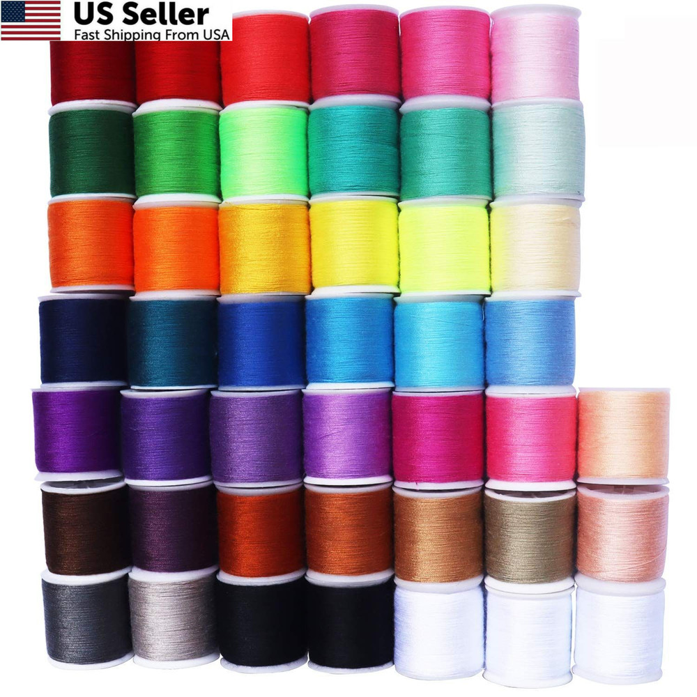 45 spools Sewing Thread Kits Polyester for Hand 45 spools, 45 Rainbow colors