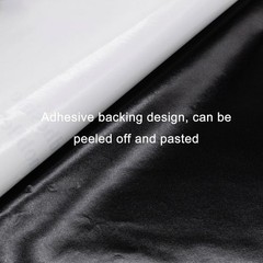 Self-Adhesive Black Microfiber Suede Look Fabric 39.37×78.74in for Car Interiors