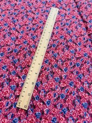 VIP Cotton Fabric Cranston PANSIES Dense FLORAL Pink Mauve Lavender 40″ x 44″