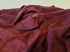 Woven Velveteen Fabric Solid Dark Red/Wine/Burgundy 60″ x 1.5 yds