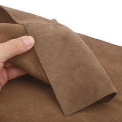 WAYNE’S DOG 3/4 oz Suede Leather Square Cowhide Craft 12″x12″, Brown