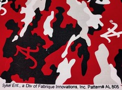 Alabama Crimson Tide Camo Fabric Camouflage 1 YARD
