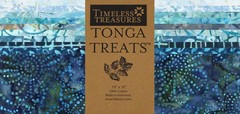 Timeless Treasures Tonga Treats – JUNIPER – (42) 10″ Batik Fabric Squares