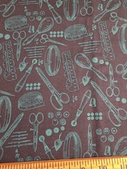 Vintage Made Modern RJR Fabrics, Sewing Theme, 2 Yds, Cotton Fabric