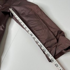 Vintage Union Made Womens Coat Lining Salvaged Brown Satin Wool Textile READ