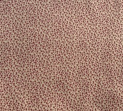 Marcus Brothers Fabric Tiny Flowers Beige Background Rose Buds Vines Calico 2YDs