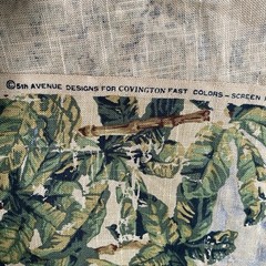 Renaissance Bosporus Tropical Toile Fabric Linen Blend 5th Avenue Designs 2.3 Yd