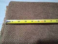 Upholstery Fabric Remnant Tweed Boucle Rust Olive Brown 54″ x 73″ End of Roll