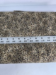 Leopard Animal Print Sweater Knit Fabric 60″ Wide 2 Yards Brown Black Soft