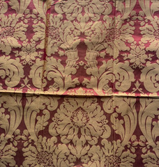 Kravet Couture Masira Silk Damask Garnet India Fabric Remnant 24″x24″
