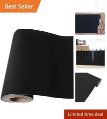 Self Adhesive Velvet Flock Backing Paper Liner for Jewelry Drawer Craft Black…