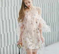 Soft Sequined Stars Tulle Lace Fabric for Weddings Tutu Dress Mantilla By Yard