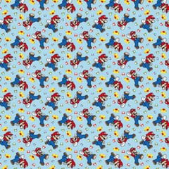 Nintendo® Mario and Mushroom Toss Cotton Fabric