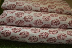 NO TARRIF CHARGES 100%✅ZK_135 Hand Block Floral Print 100%Cotton 5 Yard Fabric