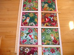 Jewel Tones Jungle Tiger Zebra Makower UK Cotton Quilt Fabric Panel HTF