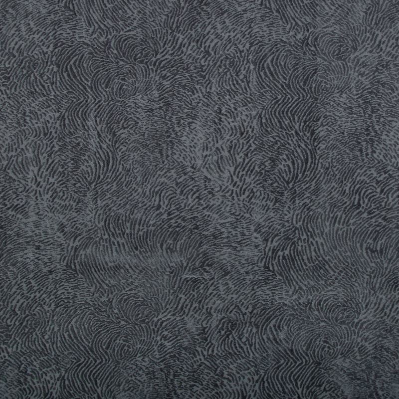 Groundworks Contemporary Abstract Raised Velvet Uphol Fabric Solitare Slate 6 yd
