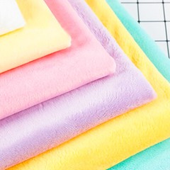 Solid Color Short Plush Velvet Fabric Polyester Material Super Soft Diy Handmade