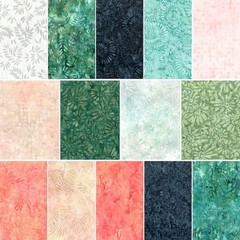 Wilmington Batiks – Desert Blossom – Bricks – Light Pink, Fabric BTY