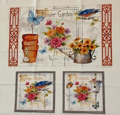 Vintage Panel – Adakee’s Garden by Sandy Lynam Clough Red Rooster Fabrics