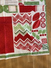 Christmas Fabric Panel – Joy Kate Spain Christmas Stocking Moda Cotton #27121