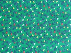 3 X Half Yards Fabric New Red Green Black Quilting Crafts Sewing Projects Multi