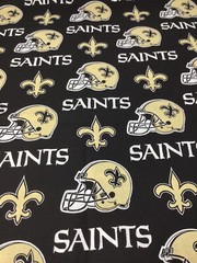 New Orleans Saints 100% Cotton Fabric 1 Yard + 21 Inches One Piece New