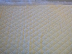Parchment Double Diamond Quilted Fabric (42 inches wide and 36 inches long)