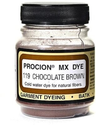 Chocolate Brown Fabric and Material Dye 2/3 oz