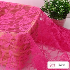 Lace fabric 50cm*150CM Rose flower Clothing/Curtain/Mosquito net/HomeTextile DIY