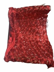 Designer Red Coil Circles High End Speciality Fabric 54×30”