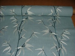 120cm iLiv Sumi Delft Blue Embroidered Fabric Curtain Upholstery Cushion