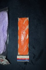 Vtg Super Tex Jumbo Loopy Chenille Lavander 3 Yrds No 903/072 & Orange Holidey