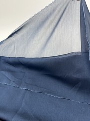 Lot of 4 Yards Steel Stone Blue Chiffon Fabric 57″ Wide Lightweight Sheer