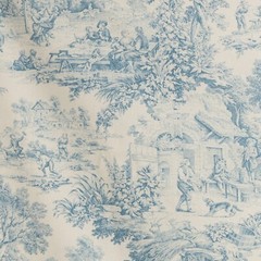 Toile de Jouy Various Colors by the Metre | Height 280cm | 100% Cotton
