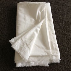 100% organic cotton twill / size W153 × 262 [cm] [5] White