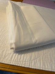 3.5 Yds Roc-lon Unbleached 108″ Wide Muslin Perm Press Fabric # 5120