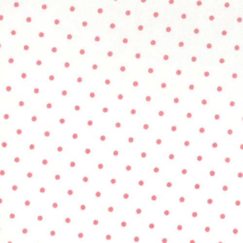 Essential Dots 8654 69 White Pink Polka Dots Moda