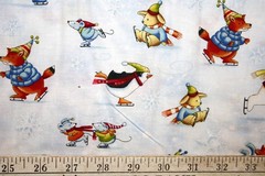 WINTER PARADE SINGLE BORDER FROM BENARTEX- 100% COTTON FABRIC