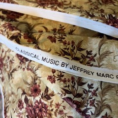 Vintage Classical Music By Jeffrey Marc Fabric 108” X 44” 3 Yds Maroon Floral