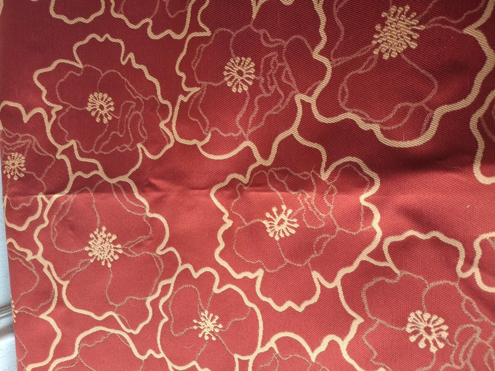 Upholstery Fabric Coral Gold Remnant Piece 56×66 inches