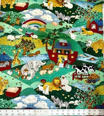 VINTAGE Noah’s Ark, VIP Print, Craneston’s Print Works – 2 YDS x 44”