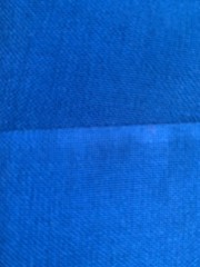 Vintage Royal Cobalt Blue 4.25 Yards Linen Fabric Polyester Cotton Costume 52”