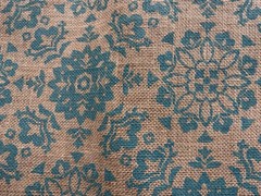 Burlap Medallion Green BTY 45” Wide 100% Jute Home Decor Crafts