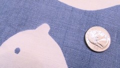 5 1/2 Yards Designer Linen/Cotton Nautical Coastal Blue & White 56″ Wide Fabric
